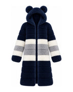 Game Day Coat – Navy & Silver - Kimono Dave