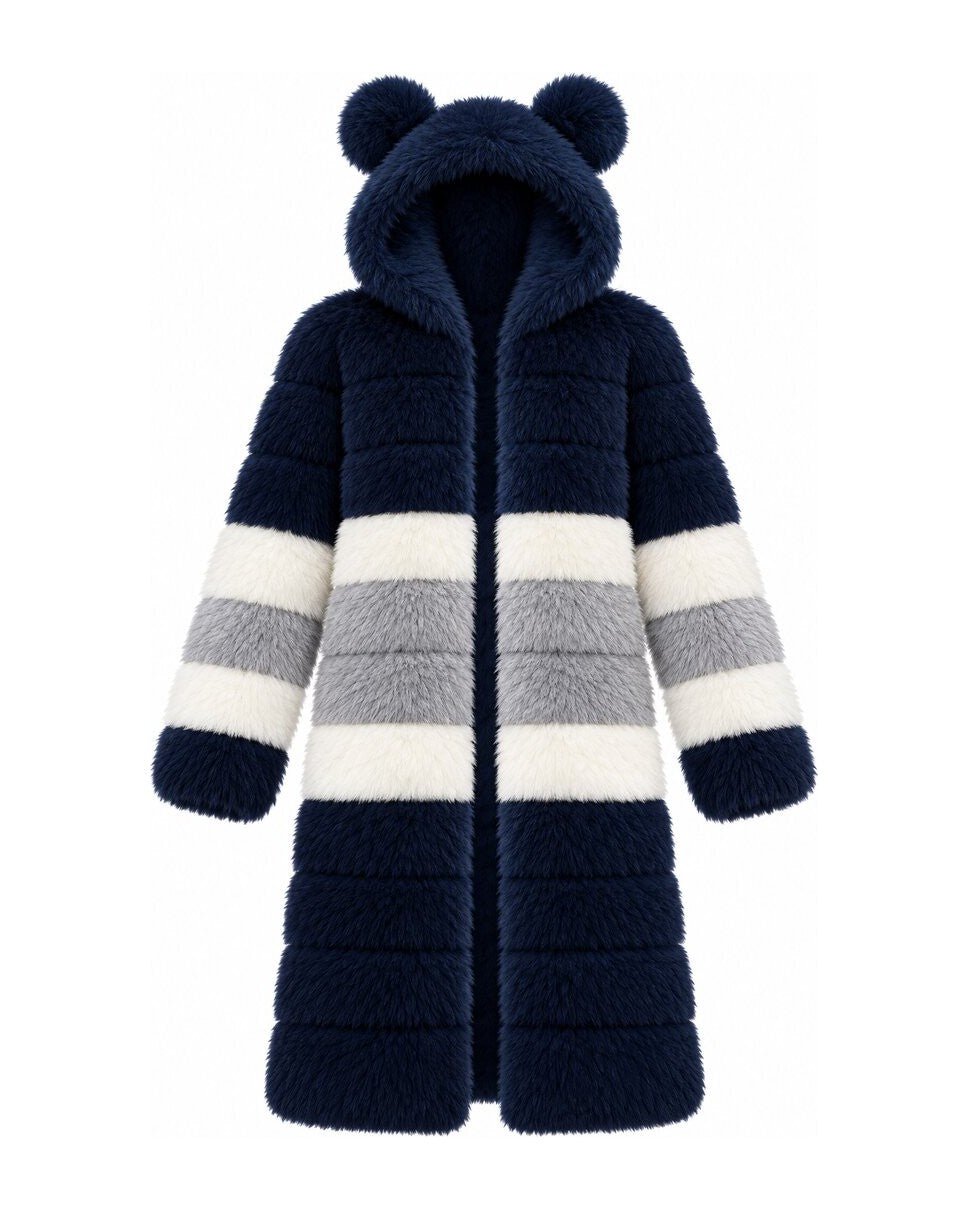 Game Day Coat – Navy & Silver - Kimono Dave
