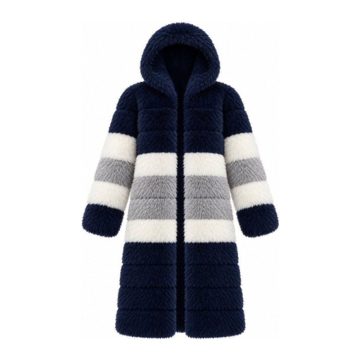 Game Day Coat – Navy & Silver - Kimono Dave