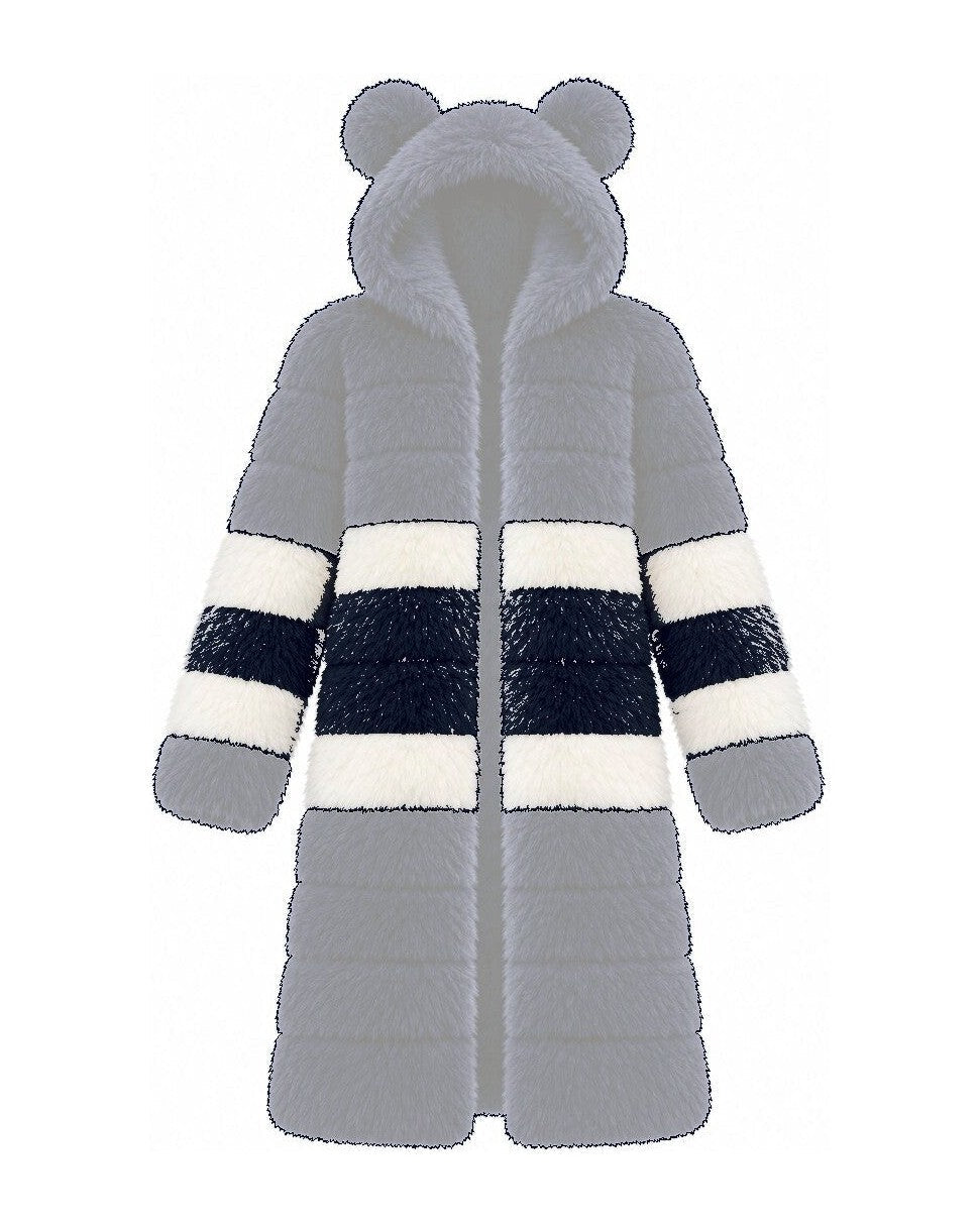 Game Day Coat – Navy & Silver - Kimono Dave