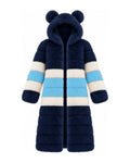 Game Day Coat – Navy & Sky Blue - Kimono Dave
