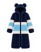 Game Day Coat – Navy & Sky Blue - Kimono Dave