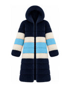 Game Day Coat – Navy & Sky Blue - Kimono Dave