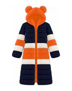 Game Day Coat – Orange & Navy - Kimono Dave