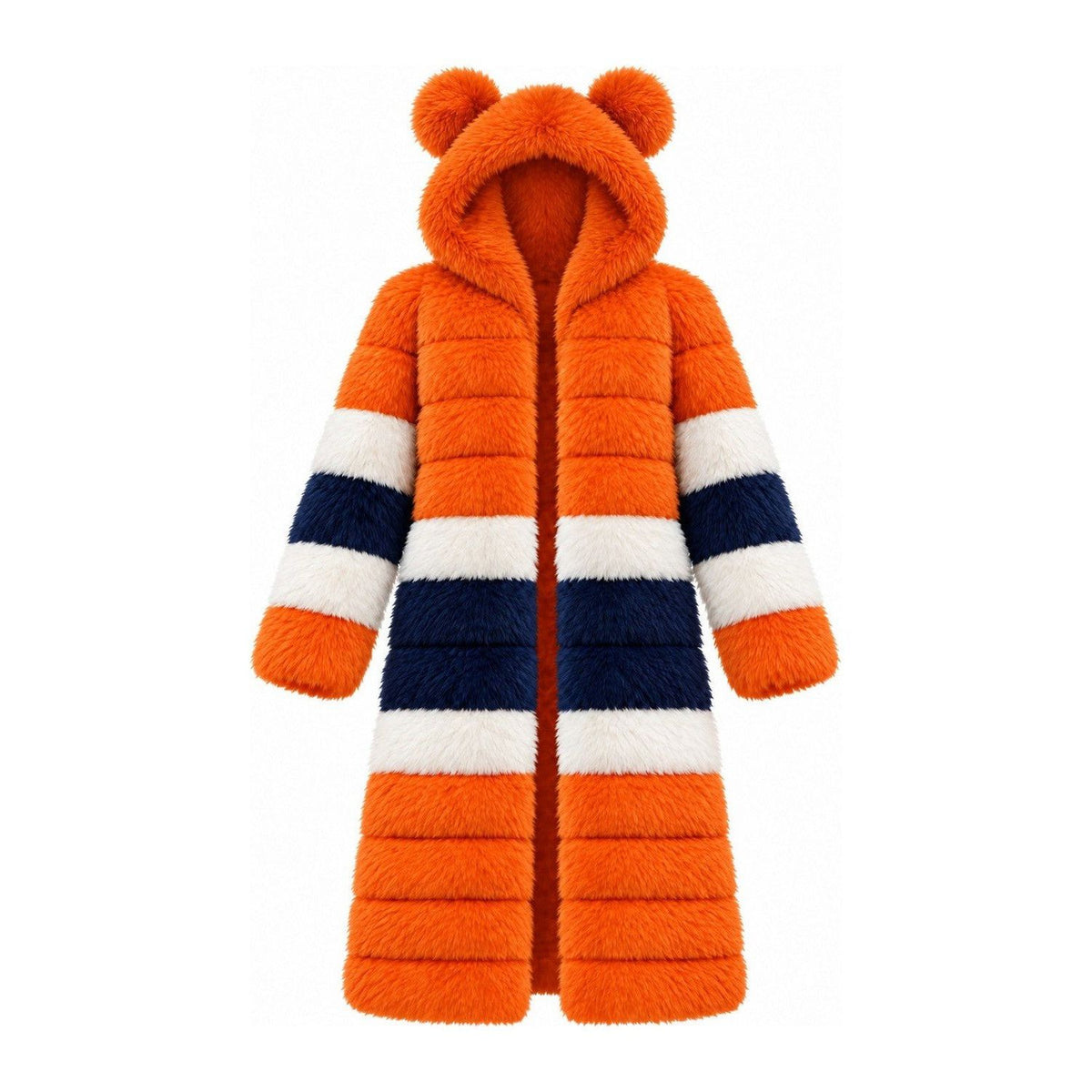 Game Day Coat – Orange & Navy - Kimono Dave