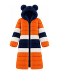 Game Day Coat – Orange & Navy - Kimono Dave