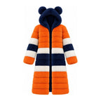 Game Day Coat – Orange & Navy - Kimono Dave