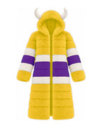 Game Day Coat – Purple & Gold - Kimono Dave