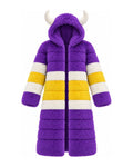 Game Day Coat – Purple & Gold - Kimono Dave