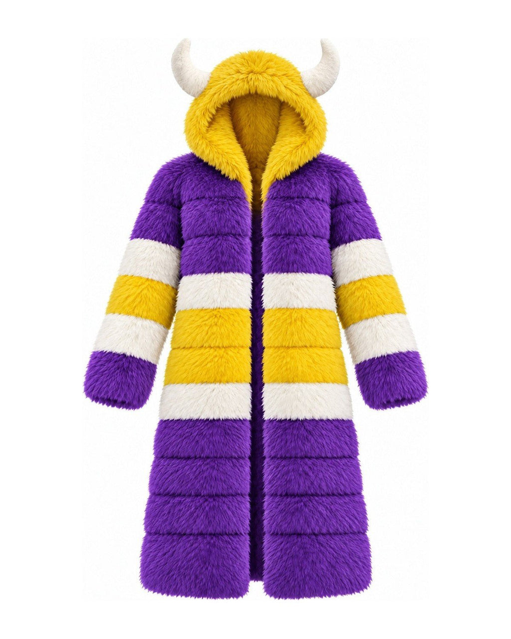 Game Day Coat – Purple & Gold - Kimono Dave