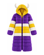 Game Day Coat – Purple & Gold - Kimono Dave