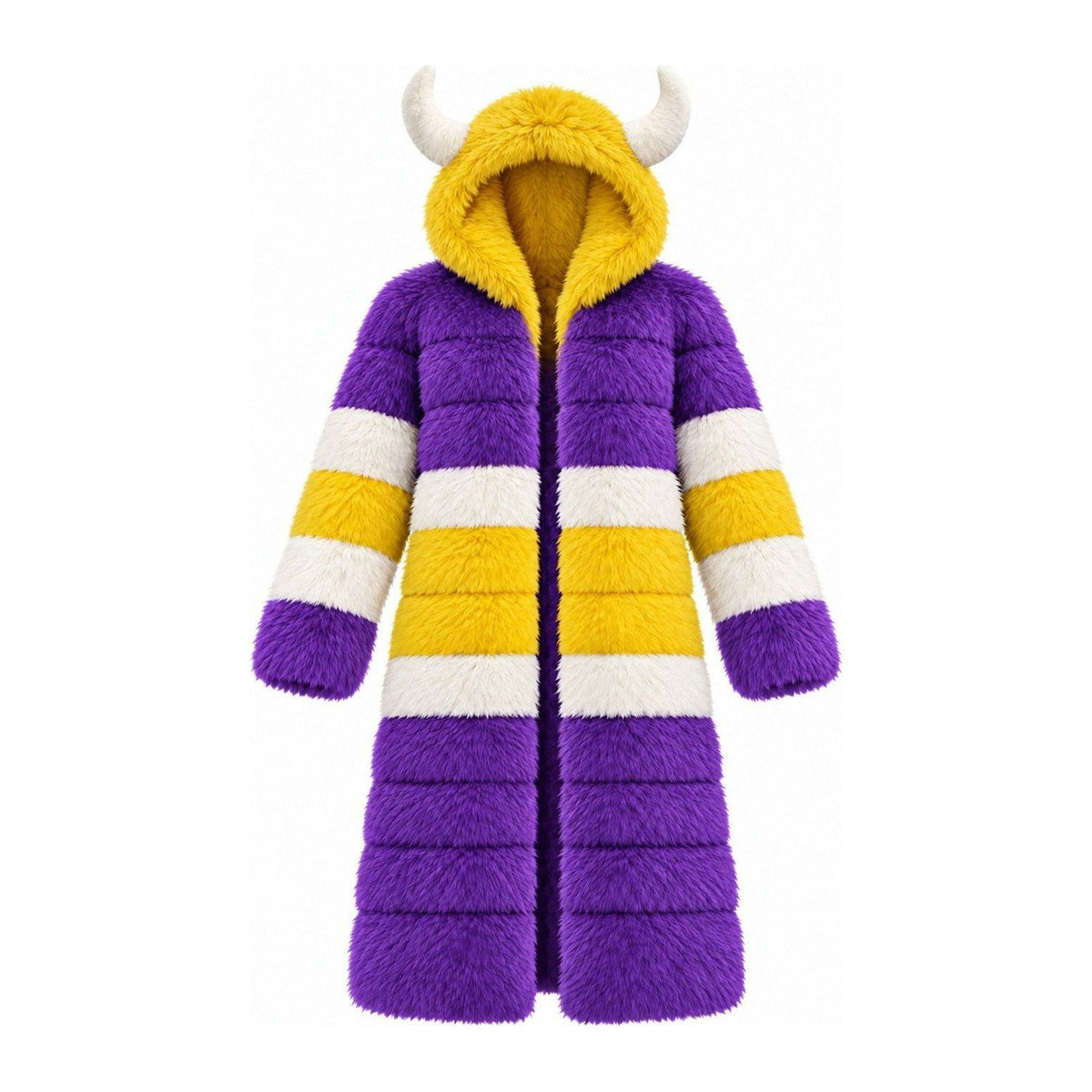 Game Day Coat – Purple & Gold - Kimono Dave