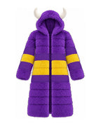 Game Day Coat – Purple & Gold - Kimono Dave