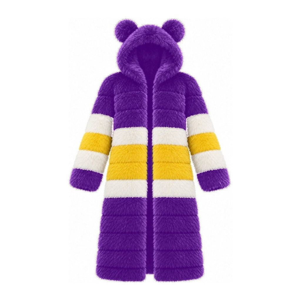 Game Day Coat – Purple & Gold (Bear Ears) - Kimono Dave