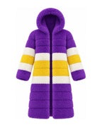 Game Day Coat – Purple & Gold (Bear Ears) - Kimono Dave