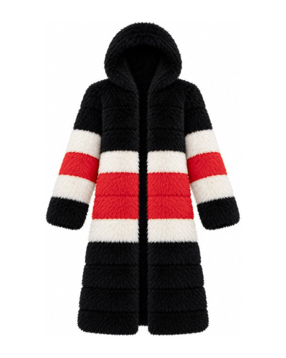 Game Day Coat – Red & Black - Kimono Dave