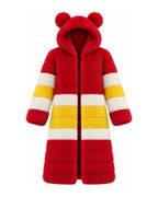 Game Day Coat – Red & Gold - Kimono Dave