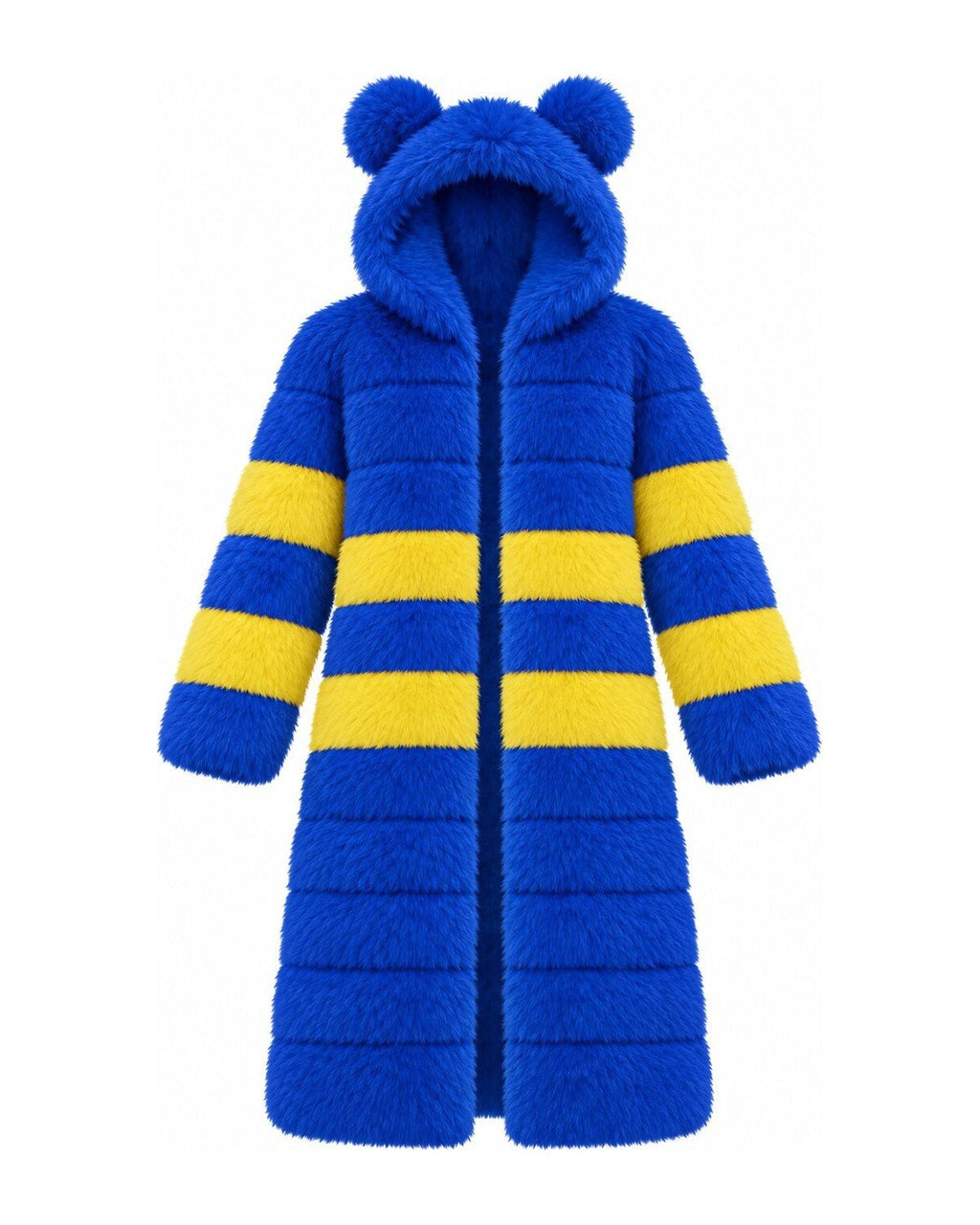 Game Day Coat – Royal & Gold - Kimono Dave