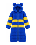 Game Day Coat – Royal & Gold - Kimono Dave