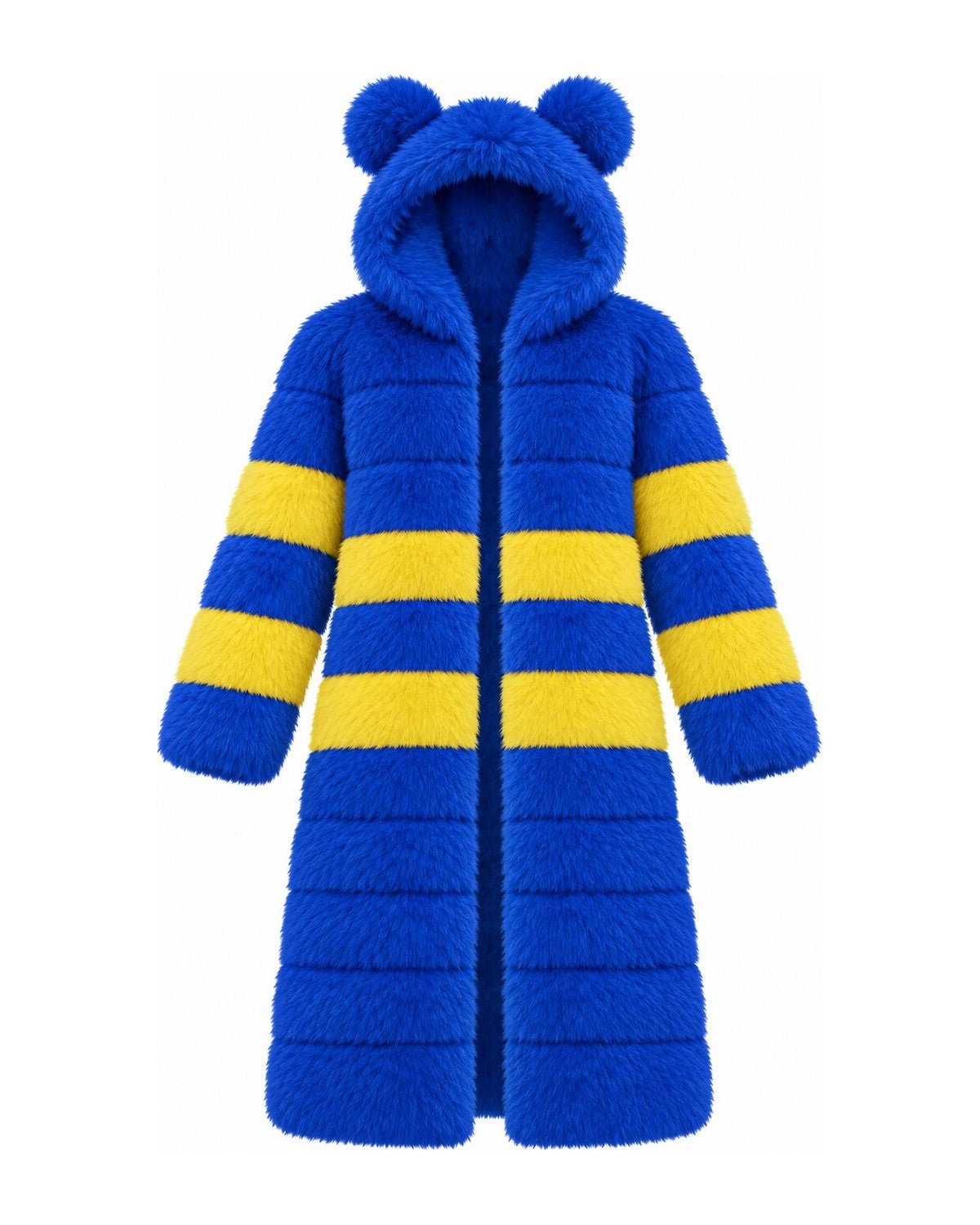 Game Day Coat – Royal & Gold - Kimono Dave