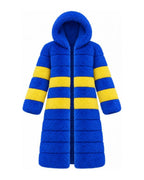 Game Day Coat – Royal & Gold - Kimono Dave