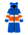 Game Day Coat – Royal & Orange (Bear Ears) - Kimono Dave