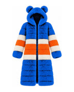 Game Day Coat – Royal & Orange (Bear Ears) - Kimono Dave