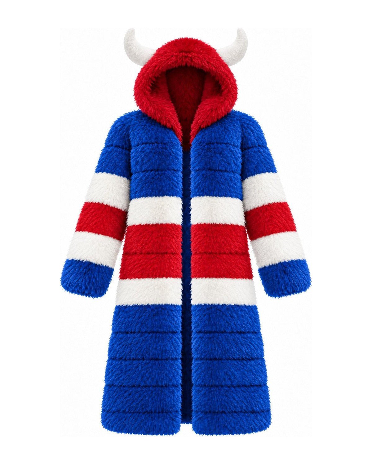 Game Day Coat – Royal & Red - Kimono Dave