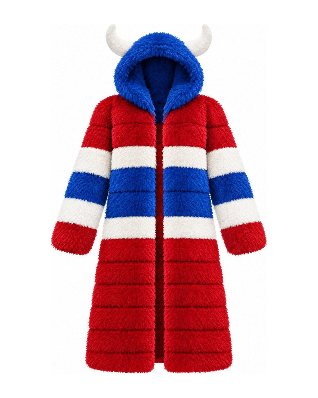Game Day Coat – Royal & Red - Kimono Dave