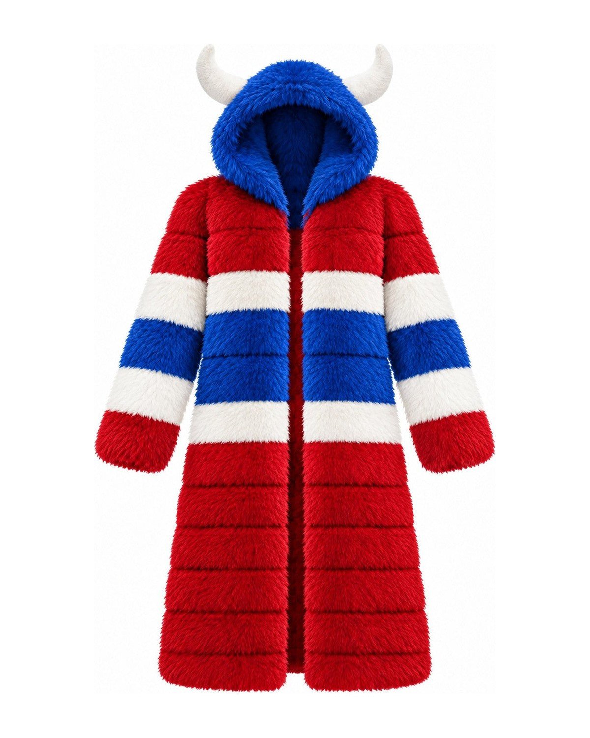 Game Day Coat – Royal & Red - Kimono Dave
