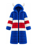 Game Day Coat – Royal & Red - Kimono Dave
