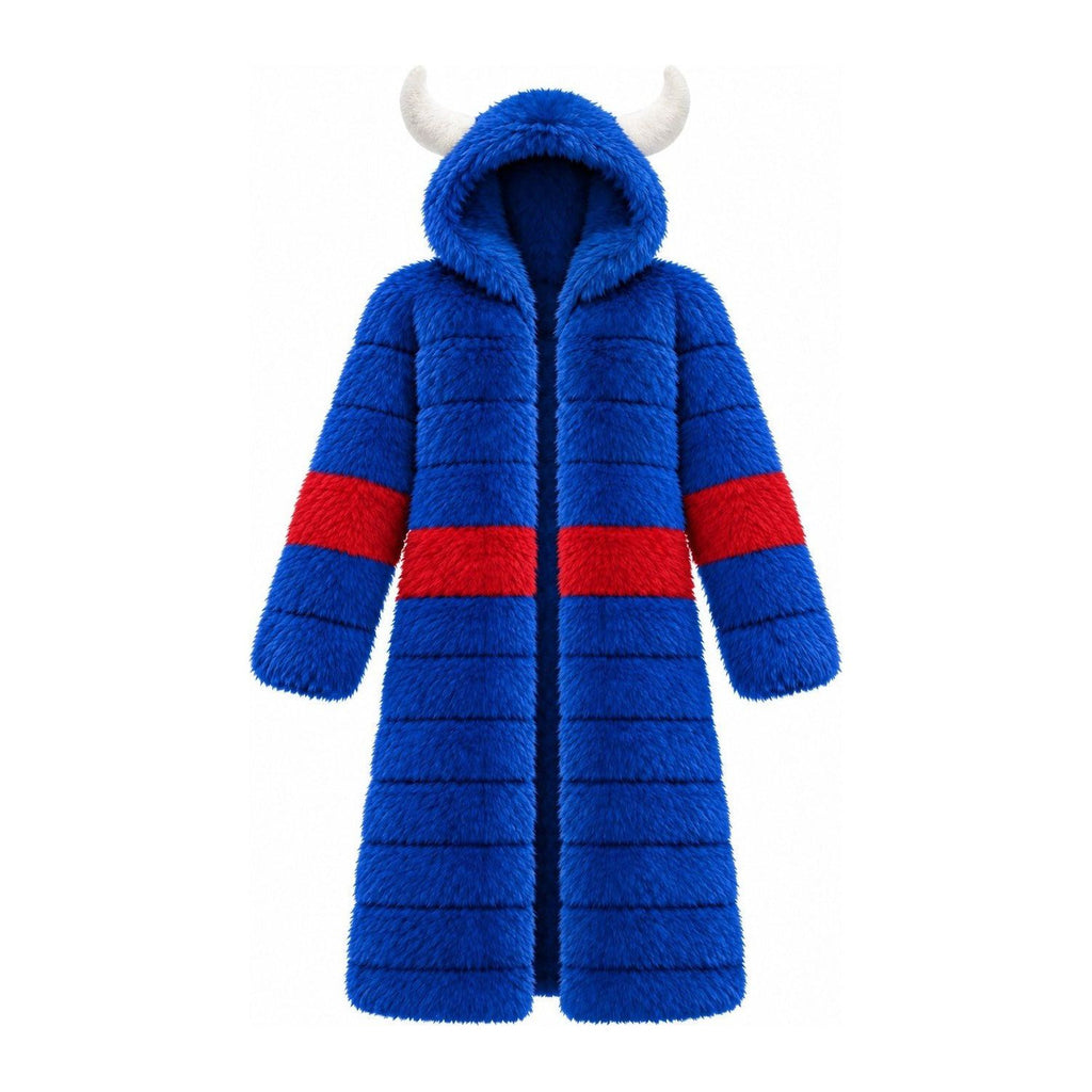 Game Day Coat – Royal & Red - Kimono Dave