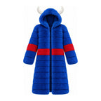 Game Day Coat – Royal & Red - Kimono Dave
