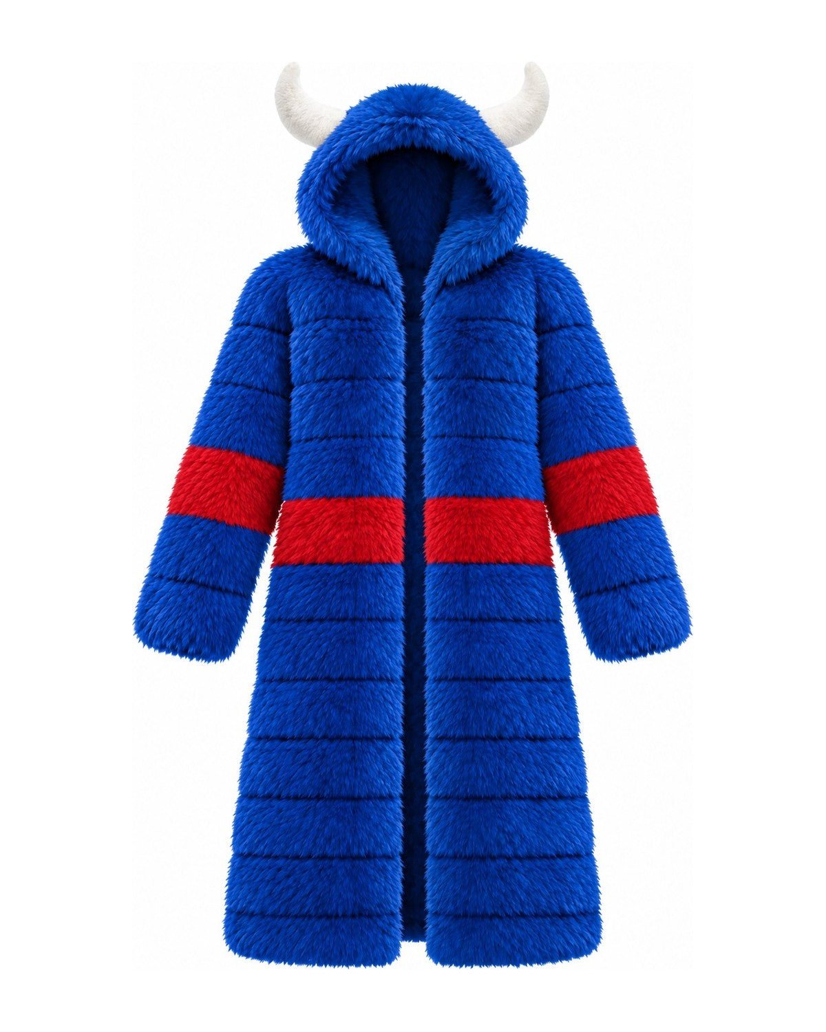 Game Day Coat – Royal & Red - Kimono Dave