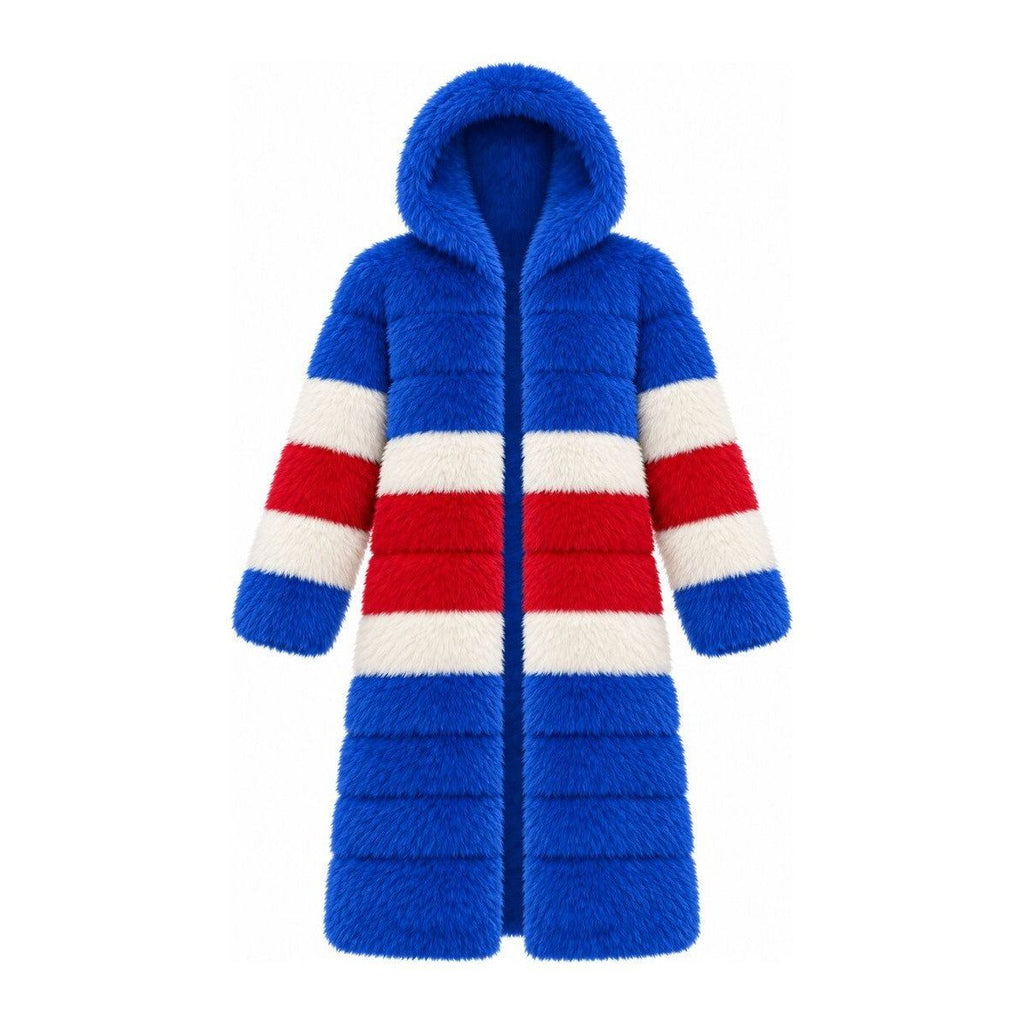 Game Day Coat – Royal & Red (Bear Ears) - Kimono Dave