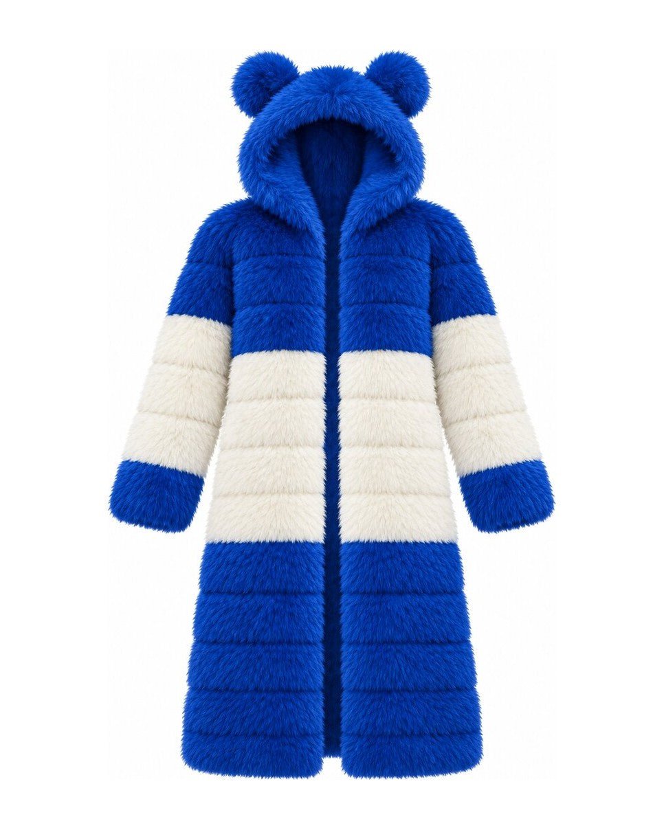 Game Day Coat – Royal & White - Kimono Dave