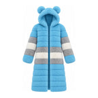 Game Day Coat – Sky Blue & Silver - Kimono Dave