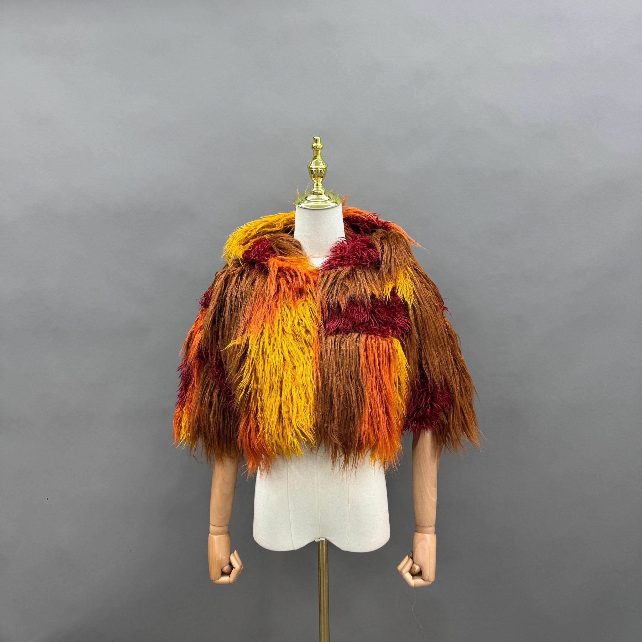 Gilded Cropped Poncho - Kimono Dave