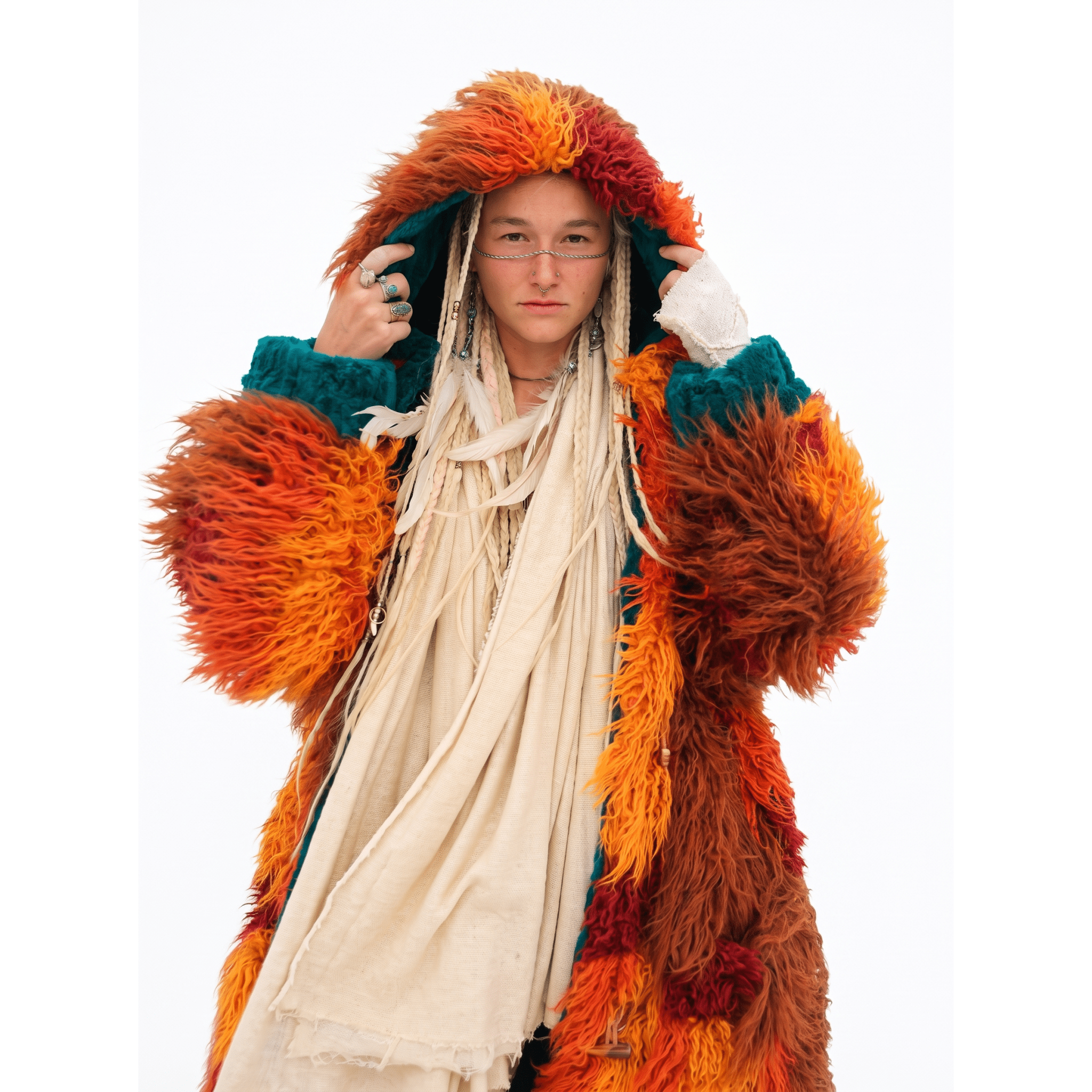 Gilded Yeti Zip-off Sleeves - Kimono Dave