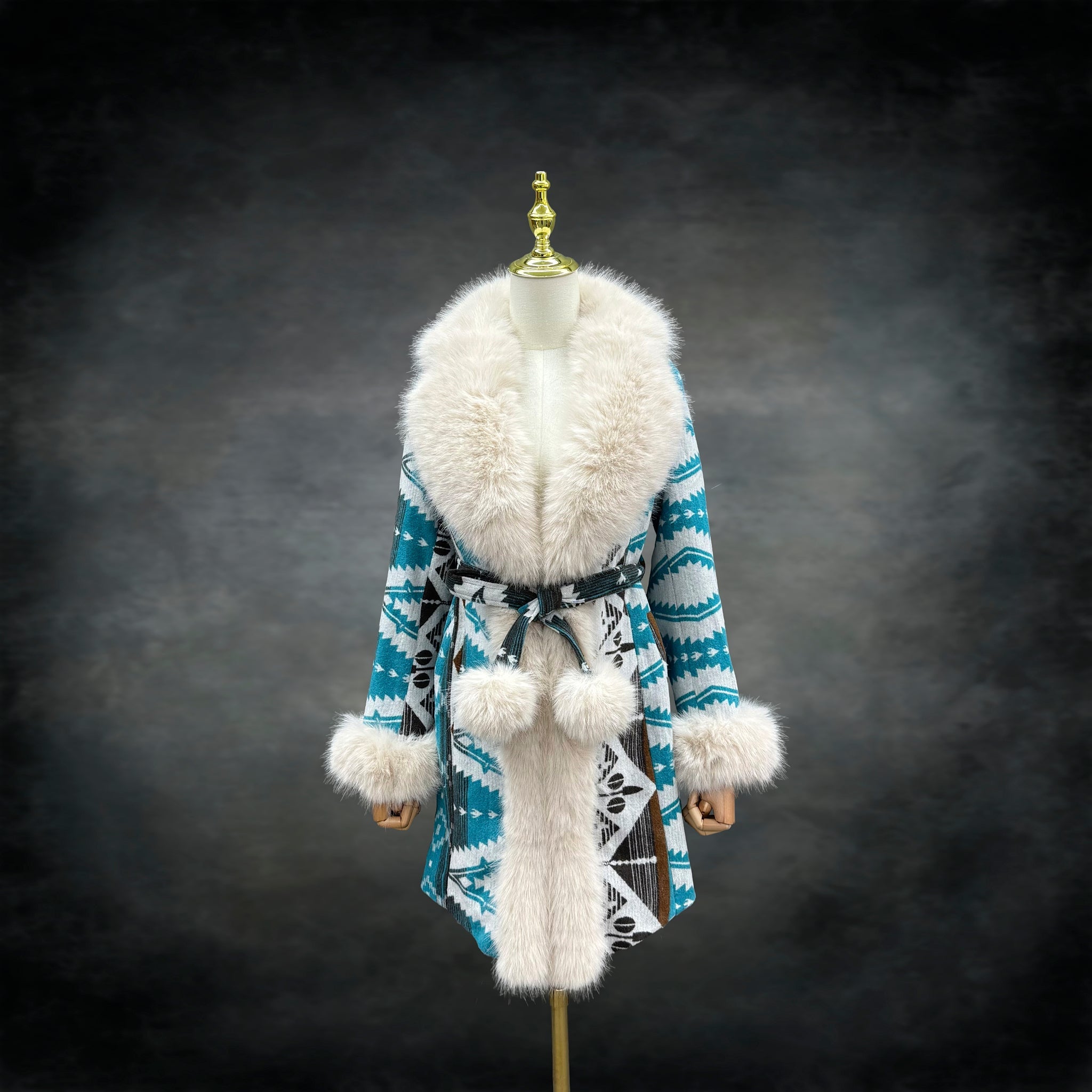 Glacier Mid - length Dreamer's Coat - Kimono Dave