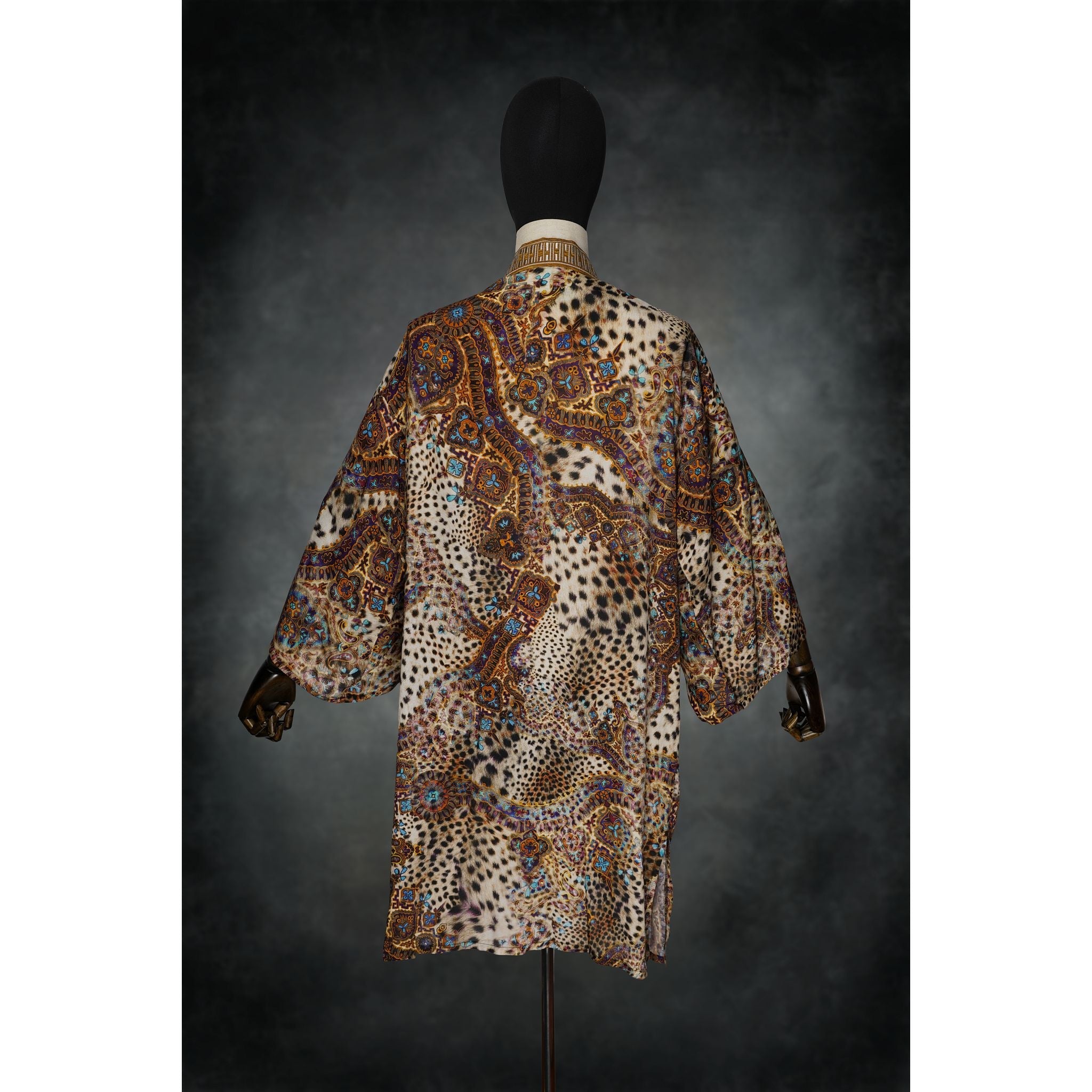 Golden Bazaar Woven Kimono - Kimono Dave