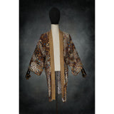 Golden Bazaar Woven Kimono - Kimono Dave