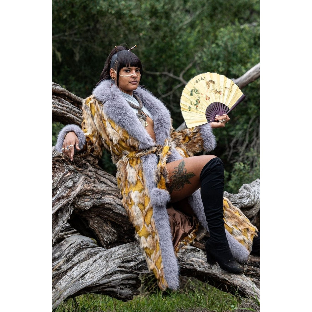 Golden Giraffe Dreamers Coat - Kimono Dave