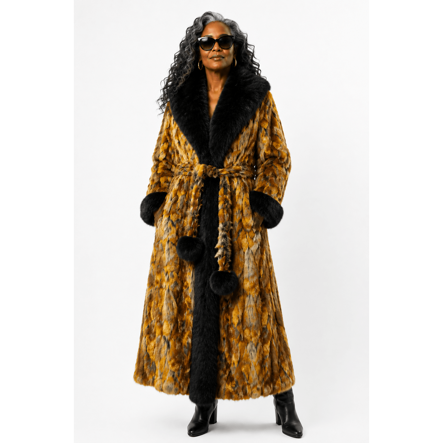 Golden Giraffe Dreamers Coat - Kimono Dave