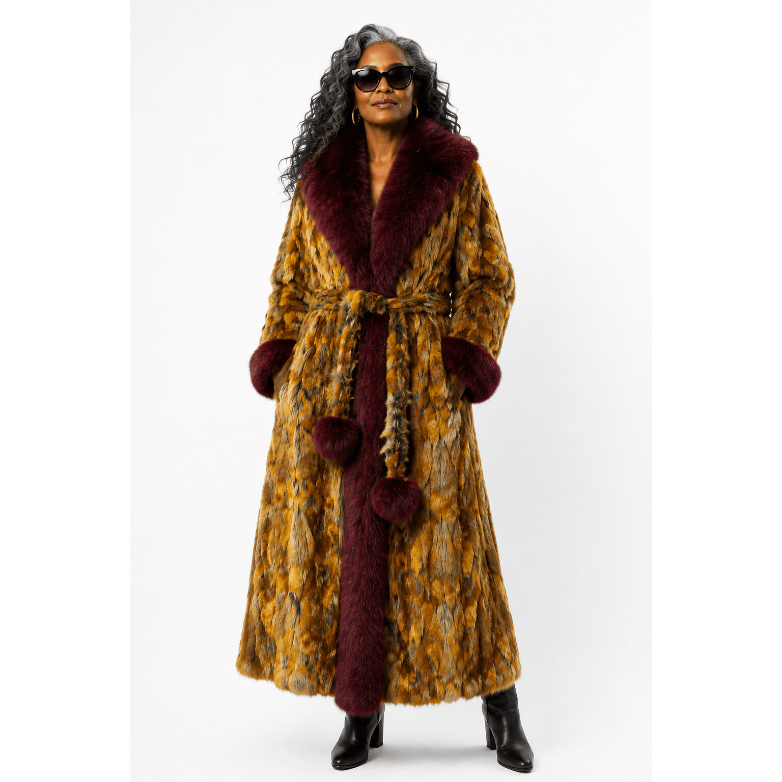 Golden Giraffe Dreamers Coat - Kimono Dave