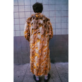 Golden Giraffe Long Coat - Kimono Dave