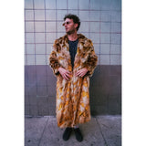 Golden Giraffe Long Coat - Kimono Dave