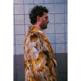 Golden Giraffe Long Coat - Kimono Dave