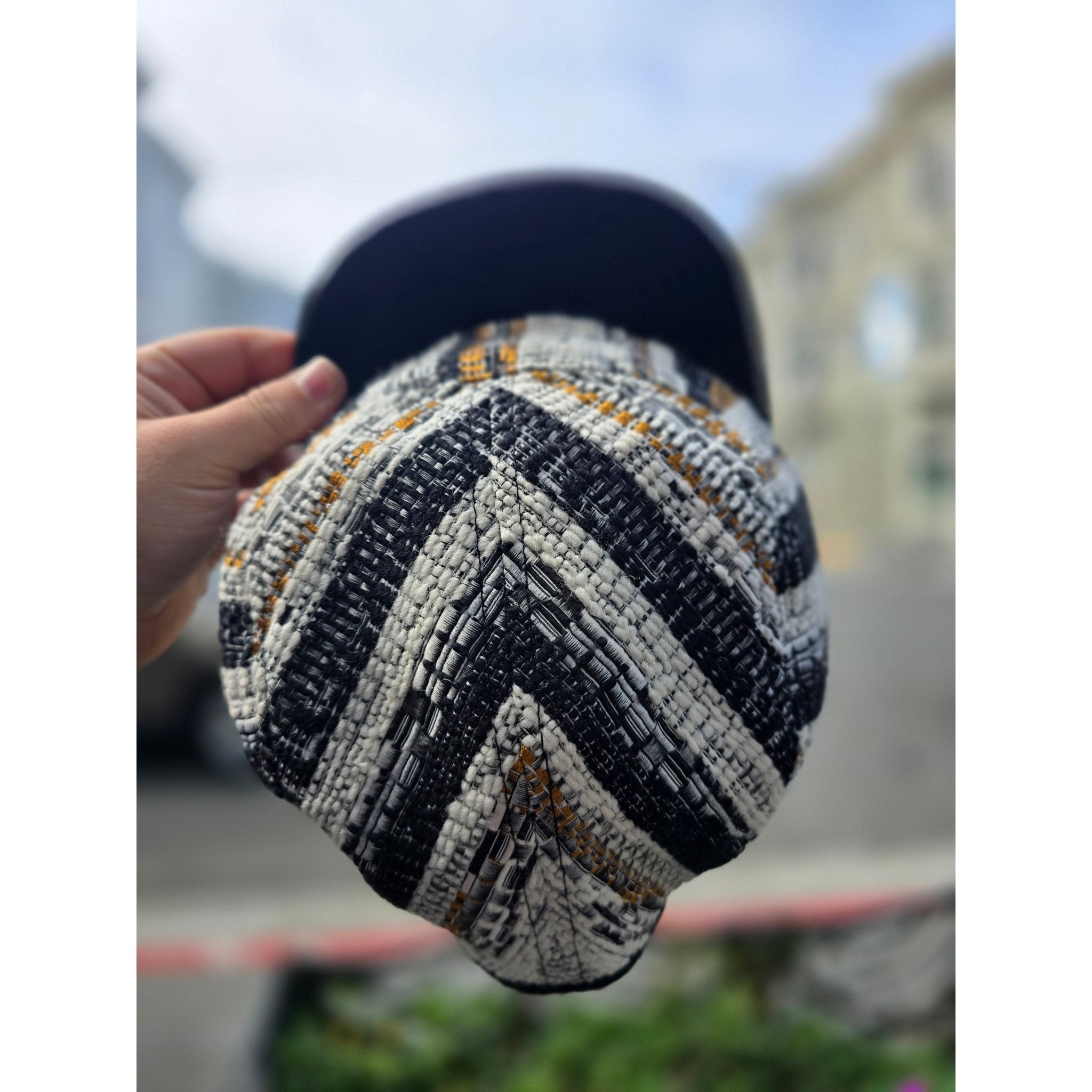 Grandma's Striped Couch 5 Panel Hat - Kimono Dave
