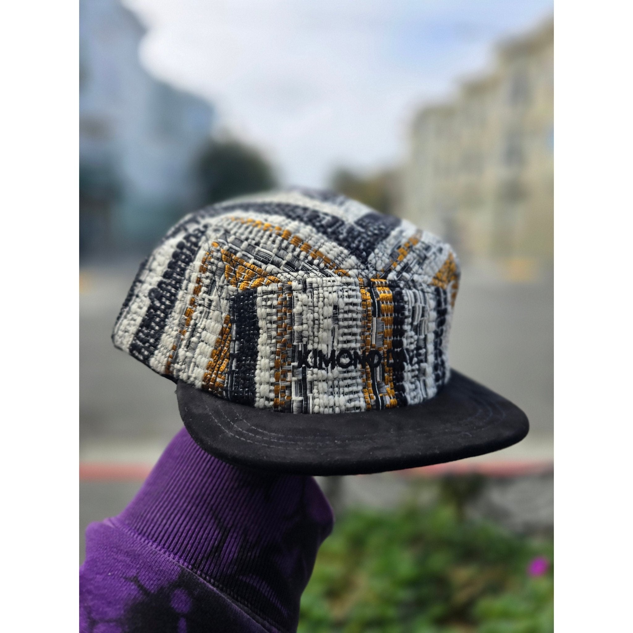 Grandma's Striped Couch 5 Panel Hat - Kimono Dave